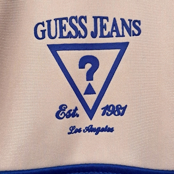 Guess Zip-Up Jacket M Blue Pink - Picture 4 of 4